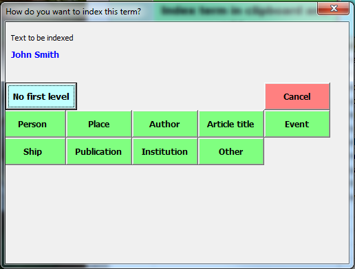 Selection level one term